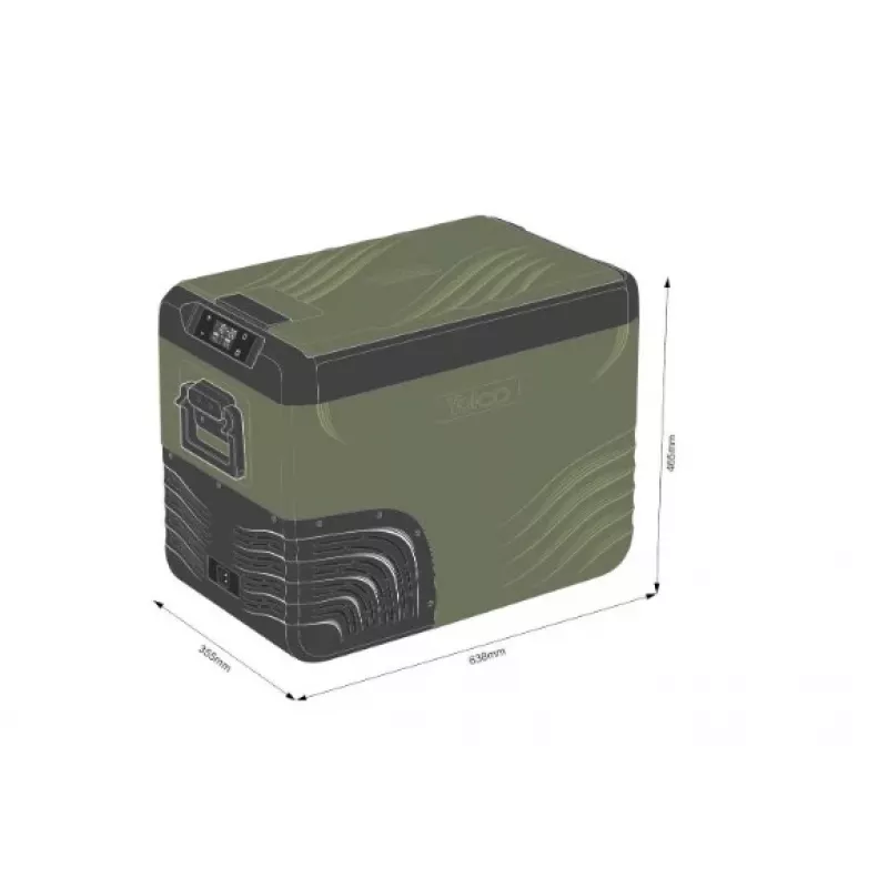 Frigorífico portátil com compressor Yolco KX40 verde