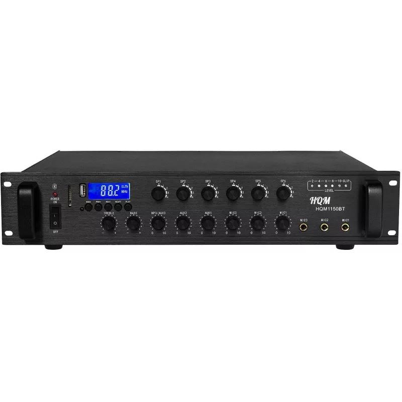 Amplificador HQM1150BT rádio FM/MP3 150W