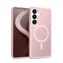 Capa Crong Hybrid Matte Magnetic para Samsung Galaxy S26 — TPU/PC, rosa