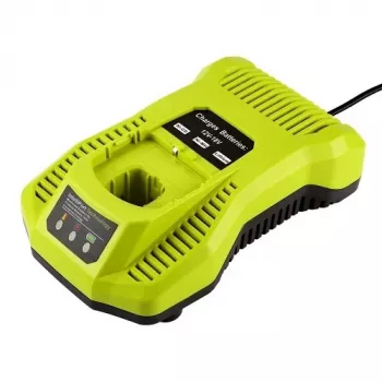 Carregador de bateria para baterias RYOBI P117, 18V, 3A, Li-ion