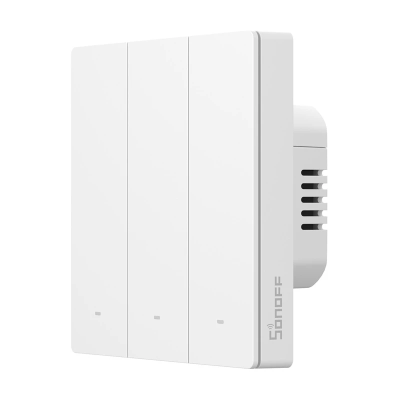Interruptor de parede sem contacto Sonoff ZBM5-3C-86W 3 canais Zigbee, 3 vias, encastrar