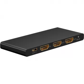 Splitter HDMI 1 para 2 (4K @ 60 Hz) – divide 1x sinal de entrada HDMI em 2x sinais de saída HDMI