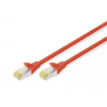 Cabo de rede Digitus CAT 6A S/FTP RJ-45 Cat6a 2m vermelho