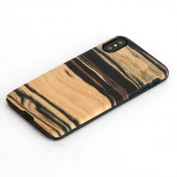 Capa para smartphone man and wood para iPhone X/XS – ébano branco preto
