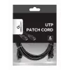 Cabo de rede Gembird PP6U-2M/BK RJ-45 Cat6 2m preto