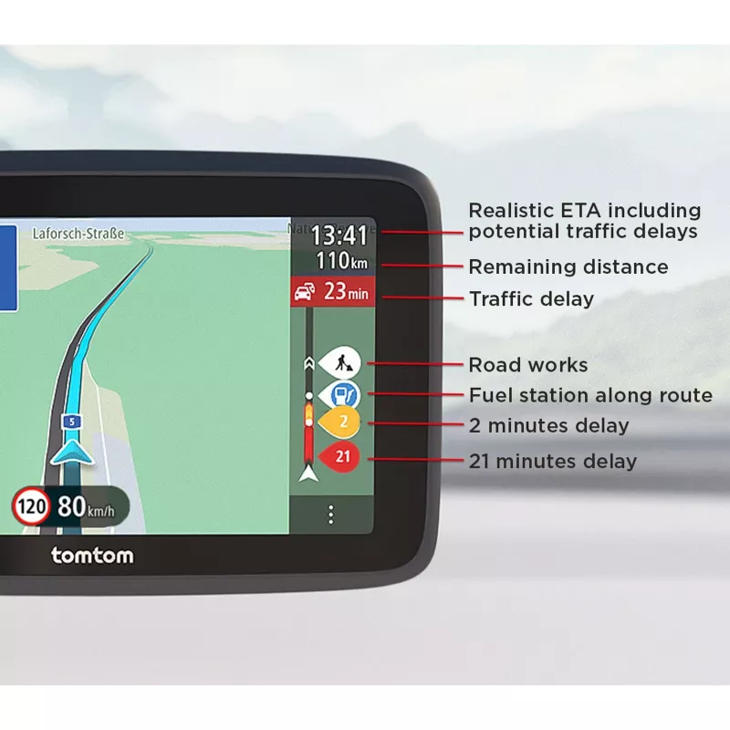 Navegador TomTom GO Classic 15,2 cm 6 polegadas ecrã tátil preto
