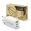 Carregador everActive SQ-655Q 65W, 1×USB-A + 2×USB-C carregamento rápido
