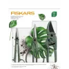 Conjunto de cuidados para plantas Fiskars 3 peças 1075317 — colher de mão, pá de plantação e cultivador para plantas em vaso e de jardim
