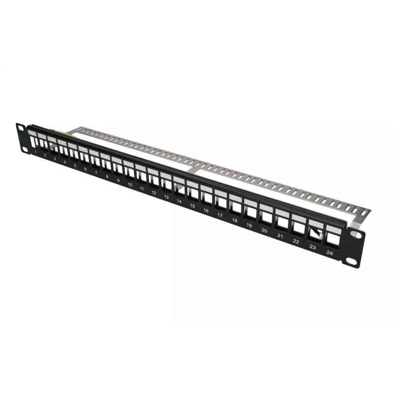 Patch panel Extralink 24 portas STP, modular, 24 portas