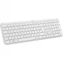 Teclado fino Logitech K950 Signature para escritório RF Wireless Bluetooth QWERTY US International branco