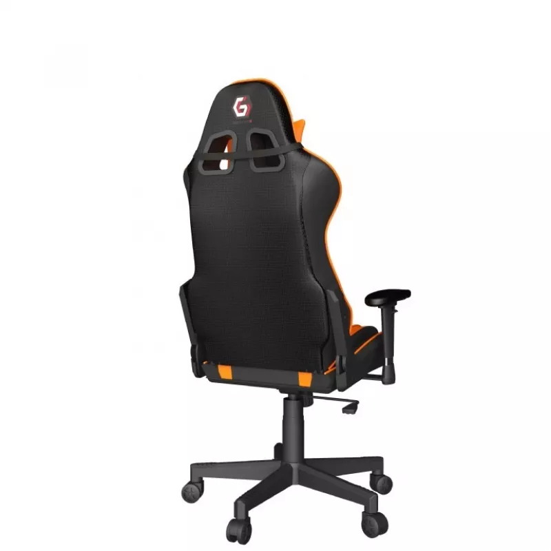 Cadeira gaming GEMBIRD GC-SCORPION-04X preto-laranja design ergonómico, assento ajustável, encosto alto