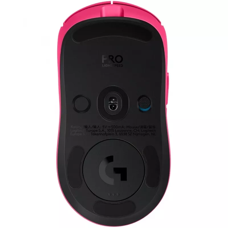 Rato Logitech Pro 2 Lightspeed rosa interface