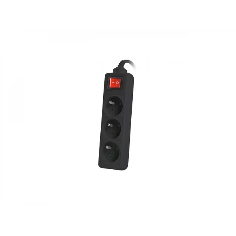 Lanberg PS1-03E-0150-BK cabo de extensão (1,5 m, preto)