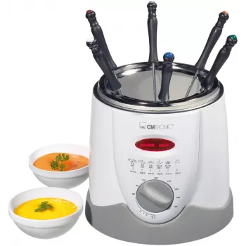 Fritadeira Clatronic FFR 2916 Single 1 L de bancada 900 W cinzenta, branca