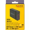 Carregador de parede USB DeLOCK 63974 Universal Preto AC Interior
