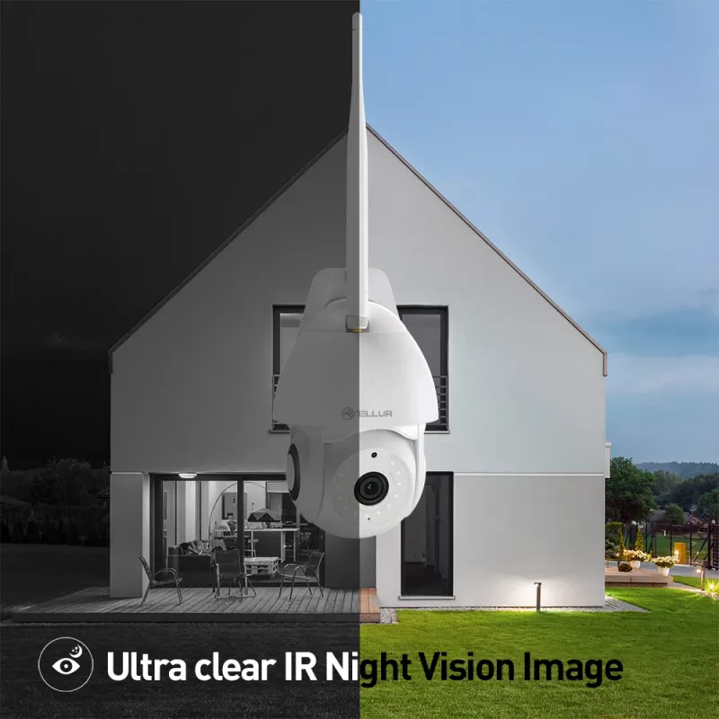 Câmara de vigilância Tellur TLL331451 3MP UltraHD PTZ branca