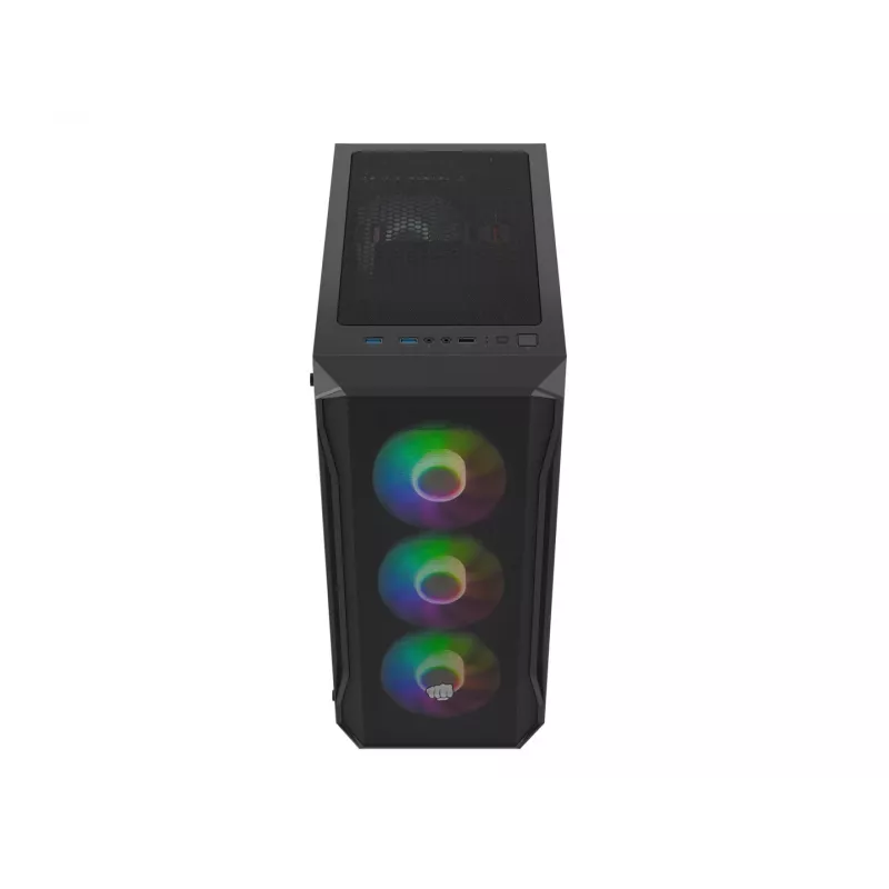 Caixa Fury Shobo SH4F com janela RGB e 4 ventoinhas MIDI Computador PC