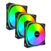 MONTECH RX120 PRO preto 120mm ARGB pack de 3
