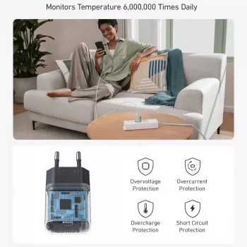 Carregador de interior Anker 511 Nano A2337G11 — 30 W USB-C, preto