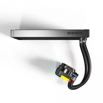 Refrigeração líquida all-in-one para CPU Montech Hyper Flow ARGB 240 mm, preto