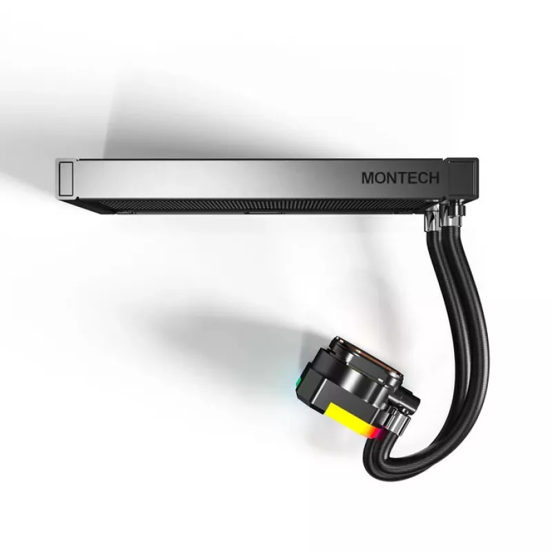 Refrigeração líquida all-in-one para CPU Montech Hyper Flow ARGB 240 mm, preto