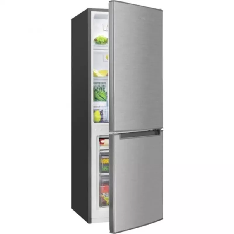 Bomann KG 7359 frigorífico combinado, frigorífico 121 l + congelador 52 l, classe energética C, aço inoxidável