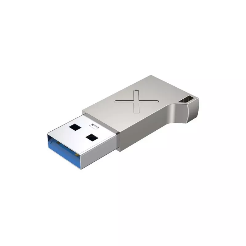 Unitek A1034NI adaptador de USB-A macho para USB-C fêmea, USB 3.1 Gen1, prateado