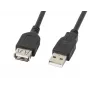 Cabo USB Lanberg CA-USBE-10CC-0050-BK 5 m USB 2.0 USB A preto (CA-USBE-10CC-0050-BK)