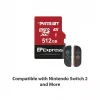Cartão de memória MicroSDXC PATRIOT PEF512GEPEXMCX 512 GB UHS-I U3 V30 Class 10, leitura 800 MB/s, escrita 600 MB/s, interruptor de proteção contra escrita