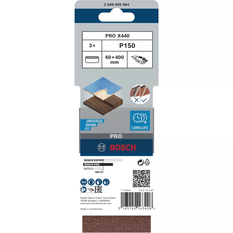Acessório de lixagem Bosch 2 608 606 004 3 peças