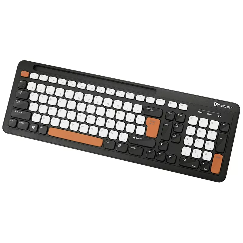Teclado sem fios Tracer Greg RF, 2,4 GHz, tamanho completo, preto