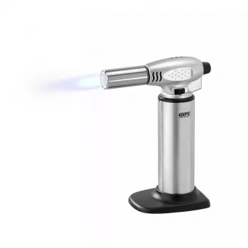GEFU FUEGO Maçarico de cozinha para crème brûlée G-35400, Preto/Aço inoxidável