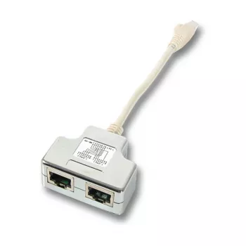 Splitter de rede EFB Elektronik K5122.015 macho/fêmea Cat5e 10/100BASE-TX branco