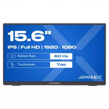 Monitor de computador JAPANNEXT JN-MD-I156FHDR-T 39,6 cm (15,6 polegadas) 1920 x 1080 píxeis Full HD LED ecrã tátil cinzento