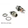 Conector de fios DeLOCK 89911 DC preto níquel