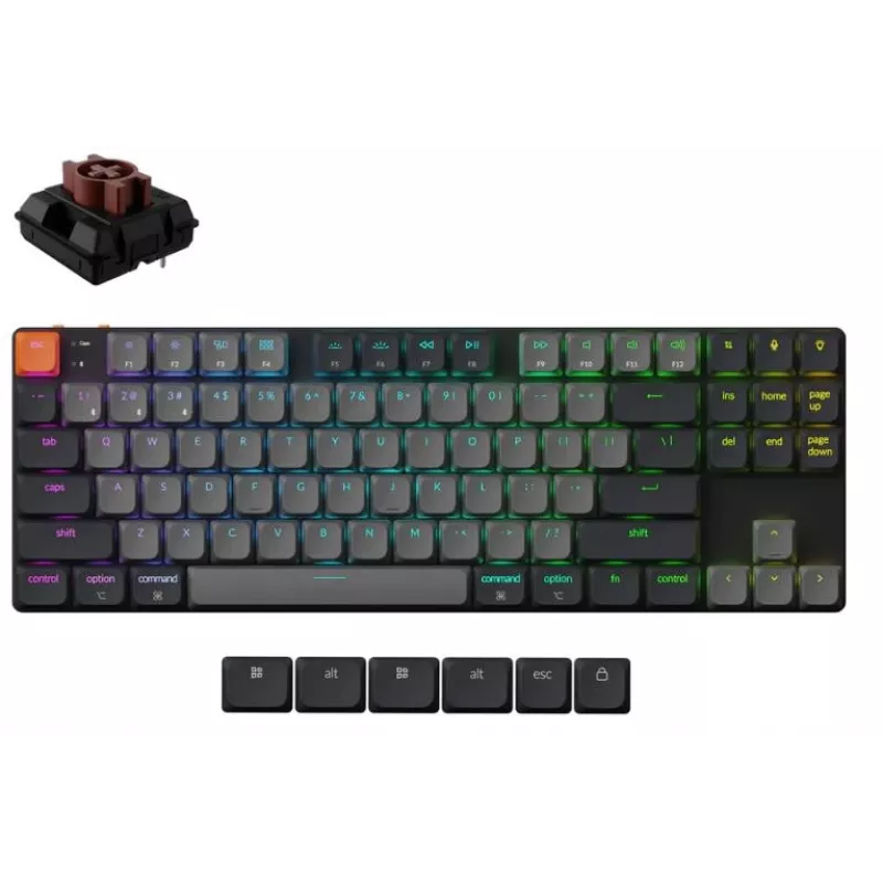 Teclado Wrl K1 RGB/preto K1X-H3 Keychron