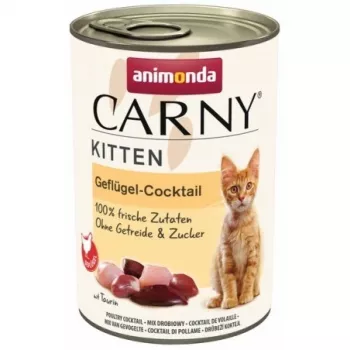 Animonda Carny Kitten Cocktail comida húmida para gatos com aves, 400 g