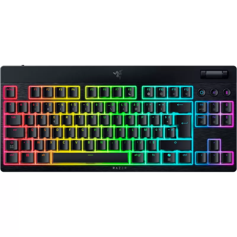 BlackWidow V4 Low-Profile TKL HyperSpeed, Teclado de gaming Preto, Layout DE, Razer Low-Profile Orange