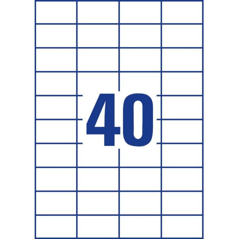 Avery Zweckform 3651 etiquetas universais 52,5 x 29,7 mm 100 folhas branco