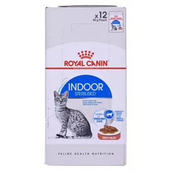 Comida húmida para gatos Royal Canin Indoor Sterilized 12 x 85 g — aves, gatos adultos esterilizados de interior