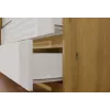 Cómoda 6 gavetas 120 cm Top E Shop Malwa — Artisan Oak / branco, aglomerado