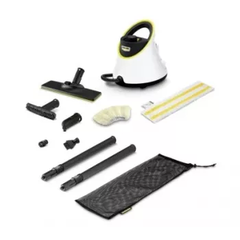 Kärcher SC 2 Deluxe EasyFix 1.513-400.0 limpador a vapor cilíndrico, 1500 W, 1 l, 3,2 bar, vapor ajustável, cabo de 4 m, branco/preto