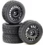 Absima 1 10 Rally Winded Rodas completas Preto 4 unid. (2510061)