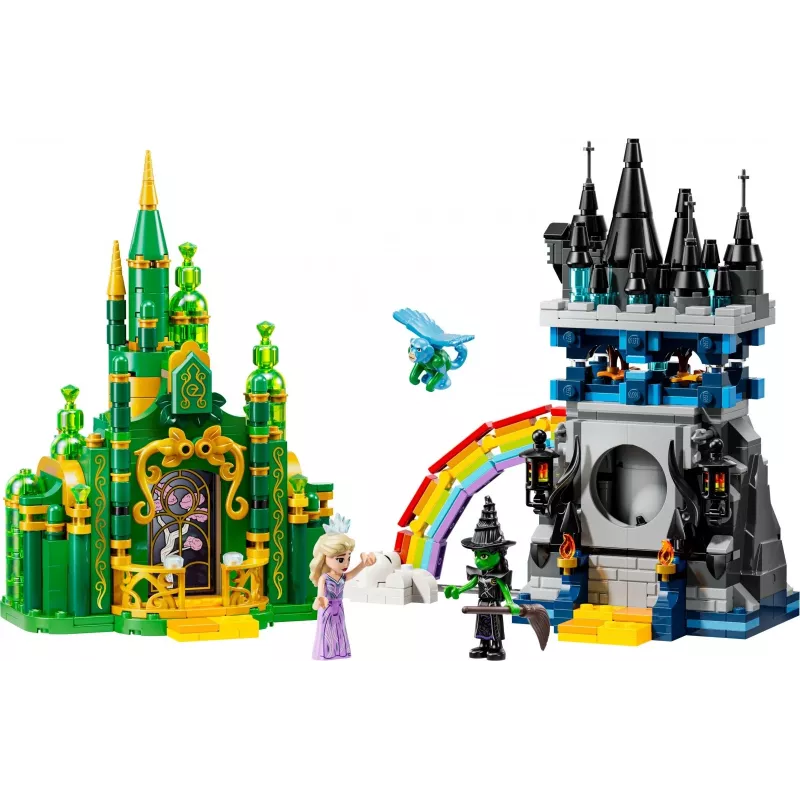 Conjunto LEGO Wicked 75689 — conjunto de brincar Cidade Esmeralda e Castelo Kiamo Ko