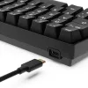 Teclado Sharkoon 100065630 60% com fios USB QWERTZ alemão preto