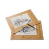 Papel de desenho e esboço SMLT A3, 160 g/m², 20 folhas, colado