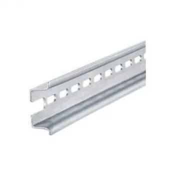 Calha para rack Rittal 4934.000, aço, prateado, profundidade 555 mm, pack de 6