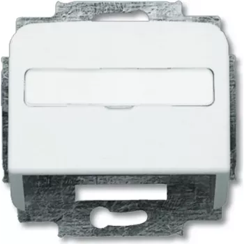 Busch Jaeger 1724-0-1663 placa de parede/tampa de interruptor prateado - branco (1724-0-1663)