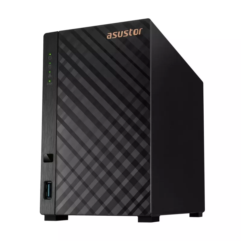 Asustor AS1102TL NAS/servidor de armazenamento Mini Tower Realtek RTD1619B 1 GB DDR4 0 TB ADM preto