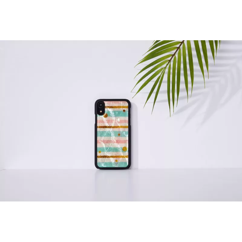 Capa de proteção para telemóvel iKins para iPhone XR — capa de proteção menta e preta